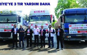 SURİYE’YE 3 TIR YARDIM DAHA