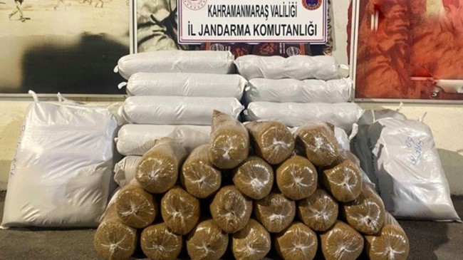 Kahramanmaraş’ta 470 kilogram kaçak tütün yakalandı