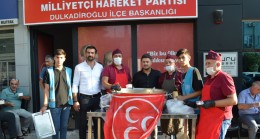 MHP Dulkadiroğlu İlçe Başkanlığı’ndan aşure ikramı