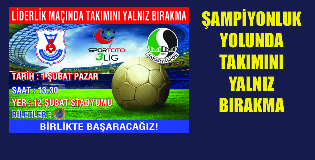 ŞAMPİYONLUK YOLUNDA TAKIMINI YALNIZ BIRAKMA