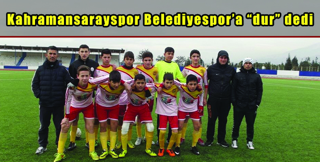 Kahramansarayspor Belediyespor’a “dur” dedi