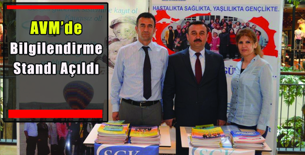 AVM’de Bilgilendirme Standı Açıldı