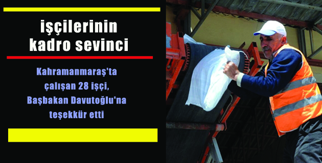 Karayolları işçilerinin kadro sevinci