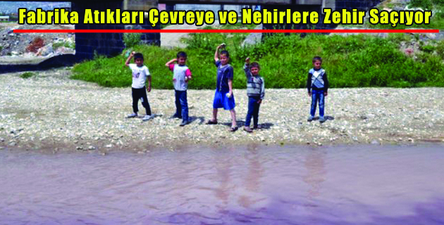 Fabrika Atıkları Zehir Saçıyor