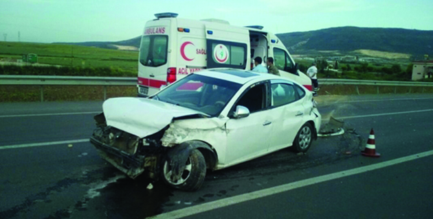 K.Maraş’ta otomobil devrildi 2 yaralı