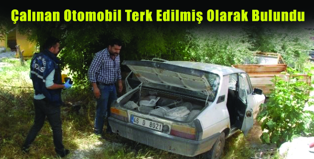 Çalınan Otomobil Terk Edilmiş Olarak Bulundu
