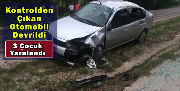 OTOMOBİL DEVRİLDİ