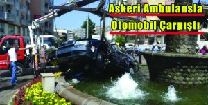 Askeri Ambulansla  Otomobil Çarpıştı