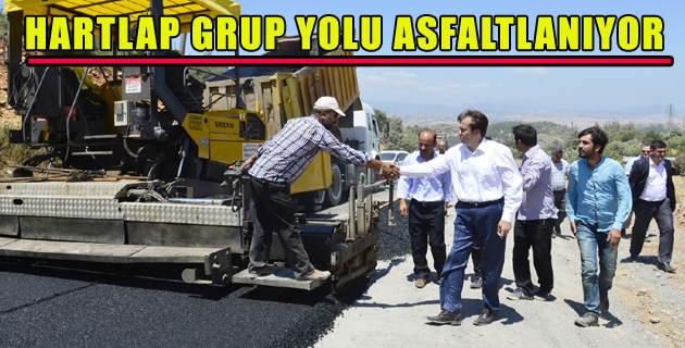 HARTLAP GRUP YOLU ASFALTLANIYOR