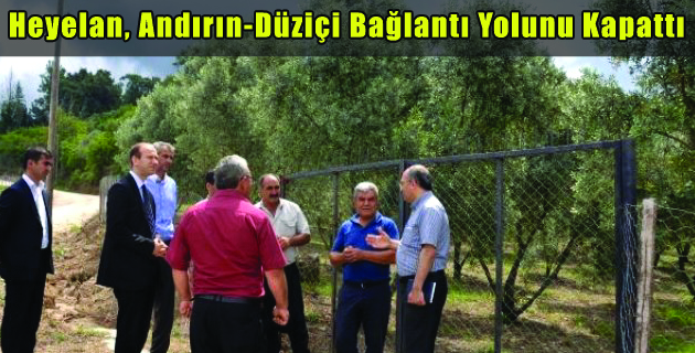 Heyelan, Andırın-Düziçi Bağlantı Yolunu Kapattı