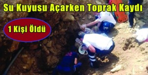 Su Kuyusu Açarken Toprak Kaydı