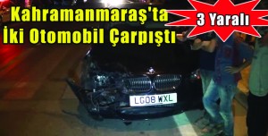 İki Otomobil Çarpıştı