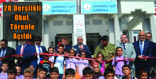 28 Derslikli Okul, Törenle Açıldı
