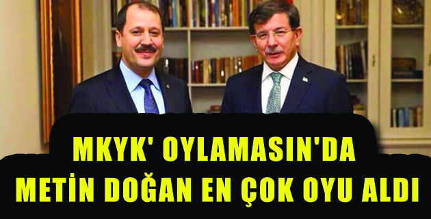 AK Parti’de En Yüksek Oy Doğan’a