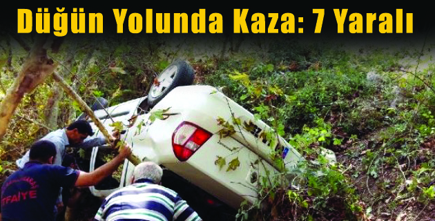 Düğün Yolunda Kaza: 7 Yaralı