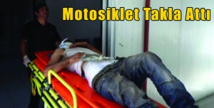 Motosiklet Takla Attı