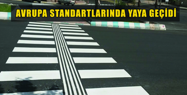 AVRUPA STANDARTLARINDA YAYA GEÇİDİ