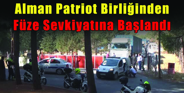 Alman Patriot Birliğinden Füze Sevkiyatına Başlandı