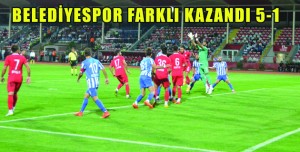 BELEDİYESPOR FARKLI KAZANDI 5-1