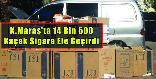 14 Bin 500 Kaçak Sigara Ele Geçirdi