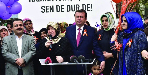 KADINA KARŞI ŞİDDETE SENDE DUR DE