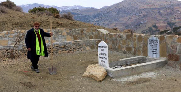 Kahramanmaraş Ölmeden Arazisine Mezarını Yaptı