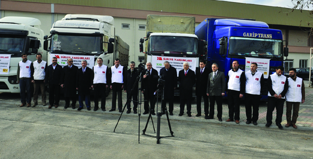 BAYIRBUCAK TÜRKMENLERİNE 40 TIR YARDIM