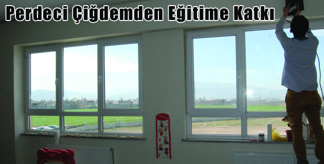 Perdeci Çiğdemden Eğitime Katkı