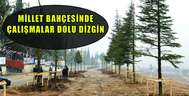 MİLLET BAHÇESİNDE ÇALIŞMALAR DOLU DİZGİN