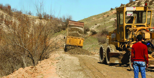Pazarcık’ta Yol Çalışma