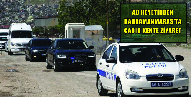 AB HEYETİNDEN ÇADIR KENTE ZİYARET