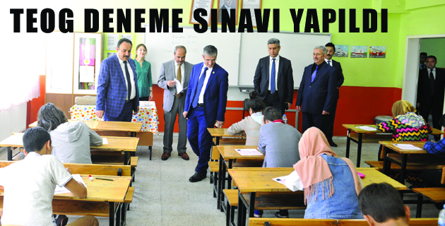 TEOG DENEME SINAVI YAPILDI