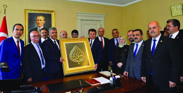 BAŞBAKAN YARDIMCISI KAYNAK’A HAYIRLI OLSUN ZİYARETİ