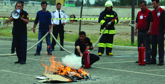 Kahramanmaraş’ta Yangın Tatbikatı