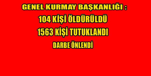 Genelkurmay Başkanlığı’ndan açıklama