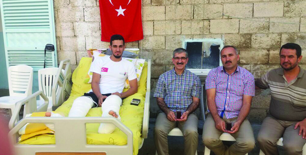 DARBE MAĞDURU SPORCUYA ZİYARET