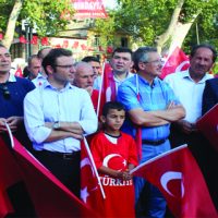 Ekinözlüler’de Demokrasiye destek verdi