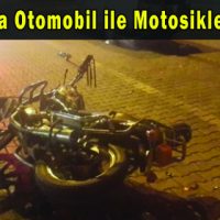 K.Maraş’ta Otomobil ile Motosiklet Çarpıştı