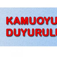 KAMUOYU DUYURUSU
