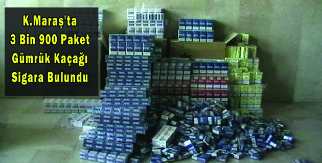 3 Bin 900 Paket Gümrük Kaçağı Sigara Bulundu
