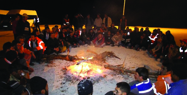 Kahramanmaraş’ta İşçiler Oturma Eylemi Yaptı