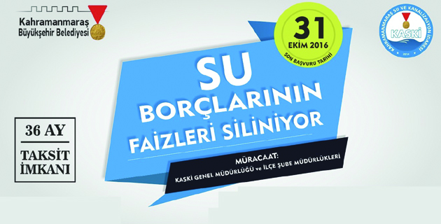 SU BORÇLARINA YÖNELİK YAPILANDIRMA İŞLEMLERİ DEVAM EDİYOR