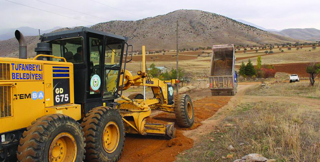 Tufanbeyli’de Kilit Parke Taşı Döşeme Çalışmaları