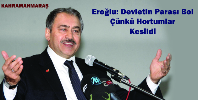 Bakan Eroğlu  Kahramanmaraş’ta