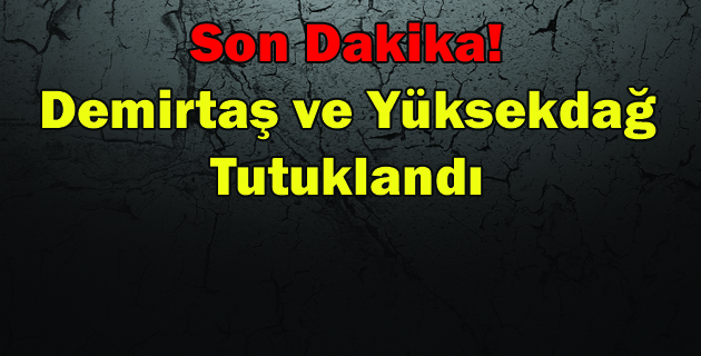 Demirtaş ve Yüksekdağ Tutuklandı