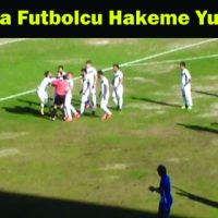 K.Maraş’ta Futbolcu Hakeme Yumruk Attı