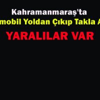 Otomobil Yoldan Çıkıp Takla Attı