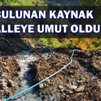 YENİ BULUNAN KAYNAK 3 MAHALLEYE UMUT OLDU