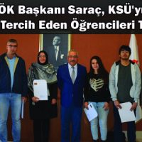 YÖK Başkanı Saraç, Üniversitemizi İlk Sırada Tercih Eden Öğrencileri Tebrik Etti
