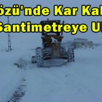 Ekinözü’nde Kar Kalınlığı 65 Santimetreye Ulaştı